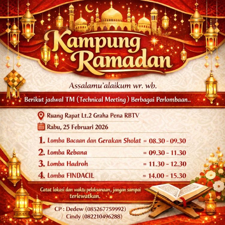 Meriahkan Kampung Ramadhan Syariah Merah Putih dengan Berbagai Perlombaan Islami