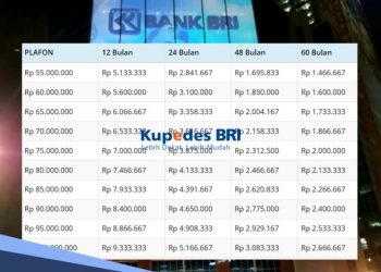 Syarat Lengkap Pinjam Kupedes BRI, Simak Angsuran Bulan Pinjaman Rp65 Juta di Sini