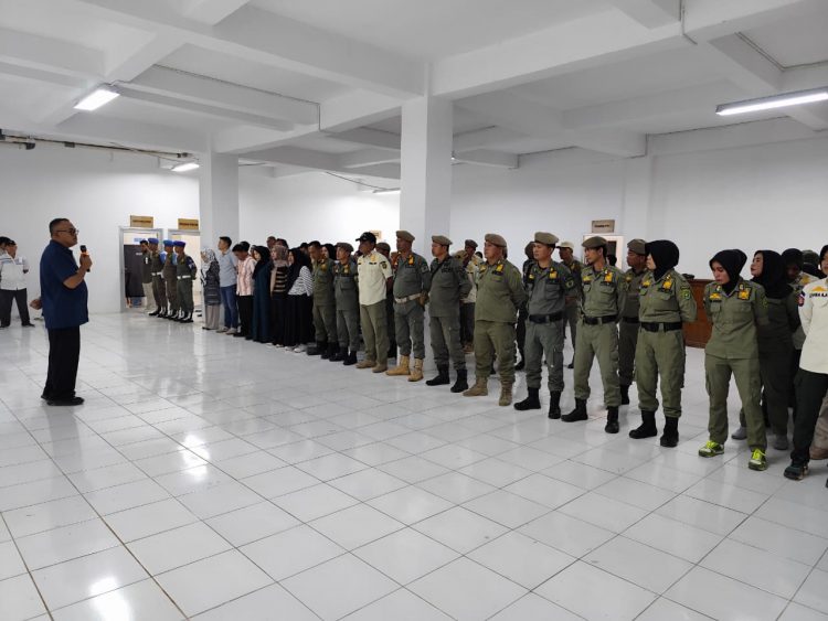 Satpol PP Kota Bengkulu Gelar Apel Disiplin dan Skrining HIV, Kasat Pol PP Pertama Diskrining