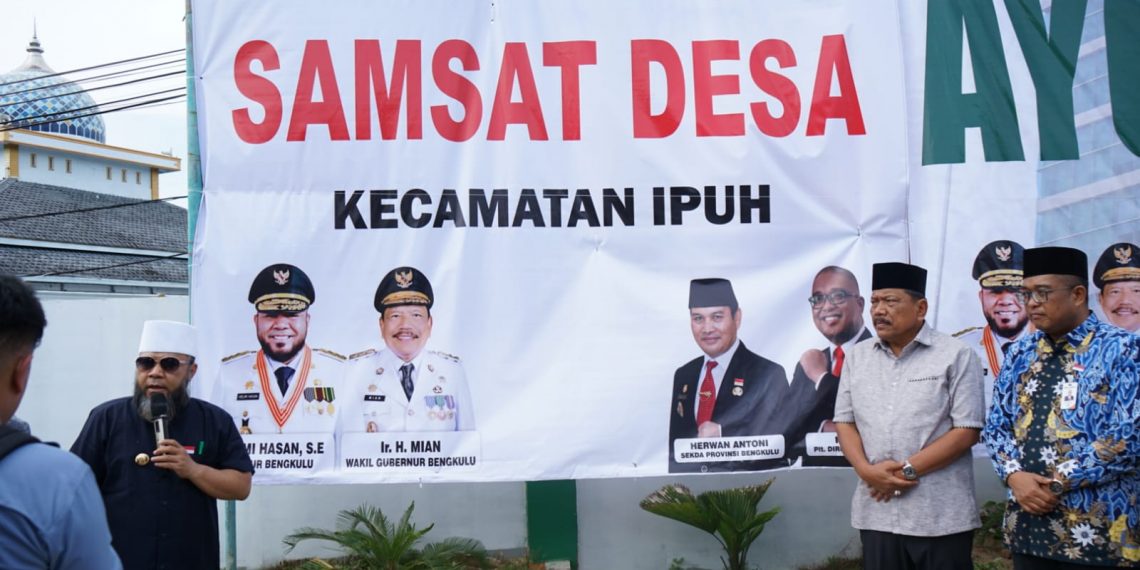 Gubernur Bengkulu Luncurkan Program Samsat Desa di Ipuh Kabupaten Mukomuko, Pelayanan Pemprov Bengkulu Kini Jangkau Desa