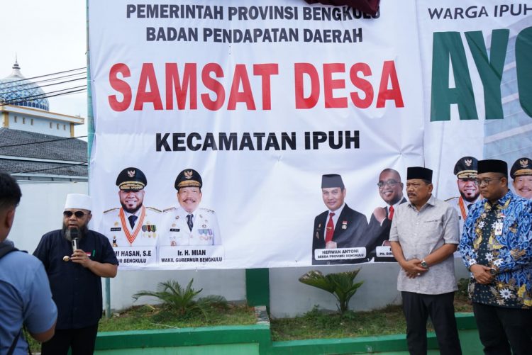 Gubernur Bengkulu Luncurkan Program Samsat Desa di Ipuh Kabupaten Mukomuko, Pelayanan Pemprov Bengkulu Kini Jangkau Desa