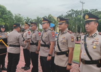Kapolres Mukomuko Polda Bengkulu Pimpin Sertijab Kabag Ops, Kasat Lantas dan Kapolsek Penarik Raya